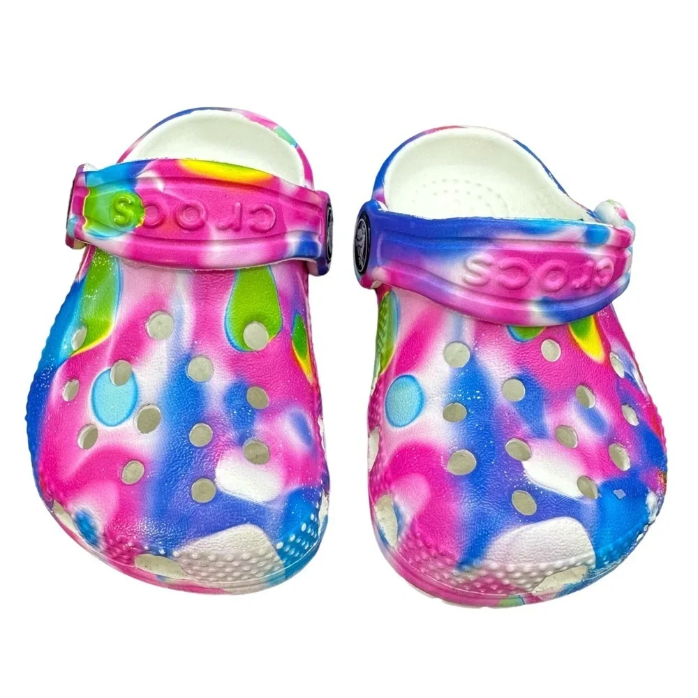 CROCS Children Multi-Colored Clog Size 4